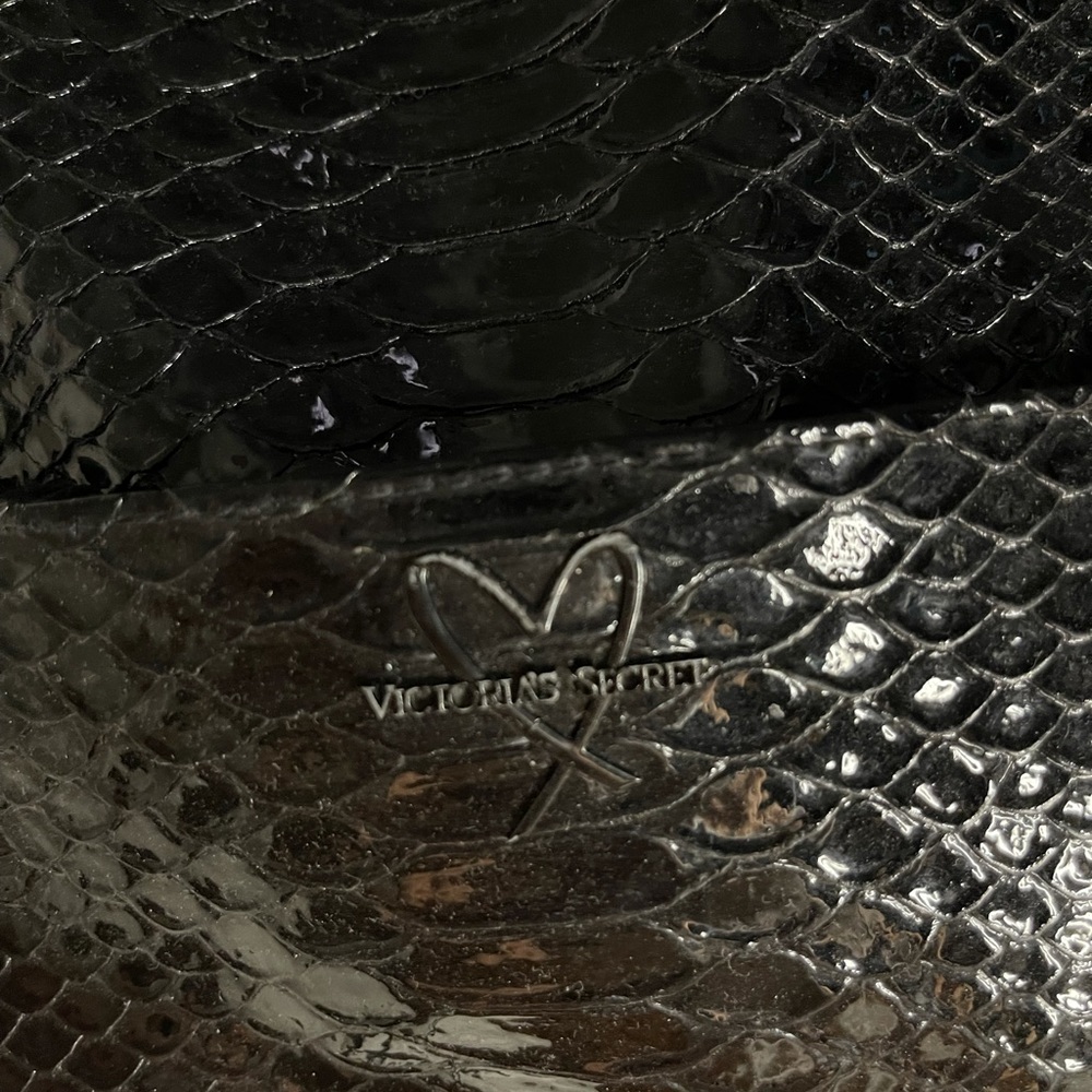 Victoria’s Secret black luxe python mini backpack - Picture 4 of 12